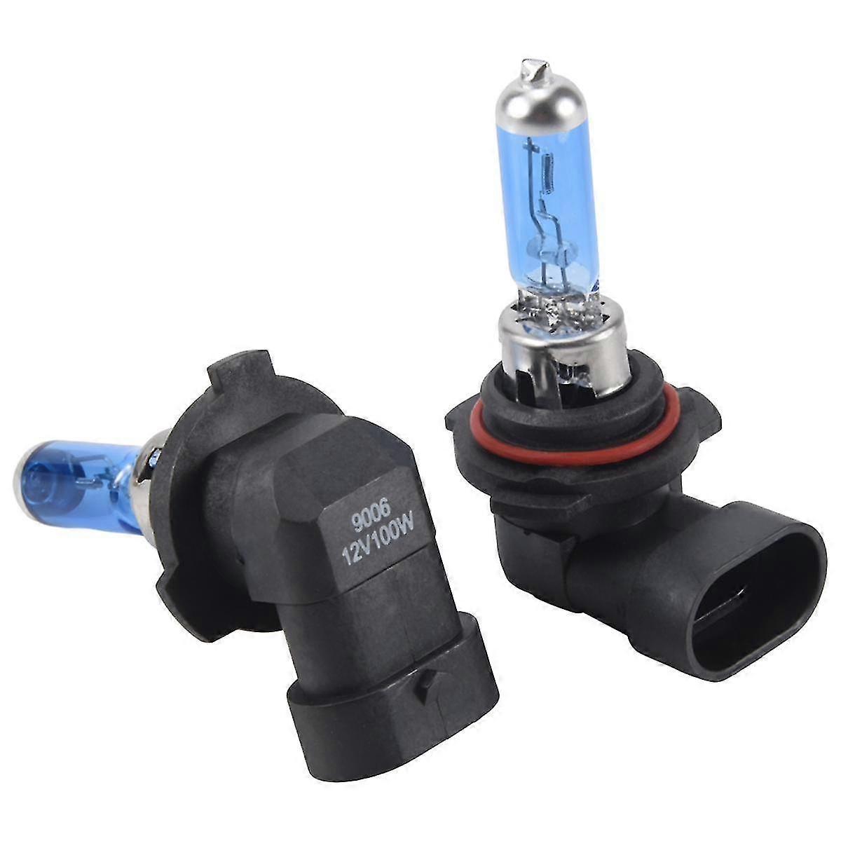 2 x 9006 HB4 6000K Halogen Headlight Head Light Lamp Bulbs 100W