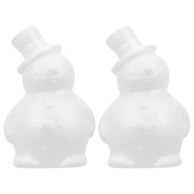 2pcs Snowman Showman Shape Modelling Styrofoam Snowman Mold Xmas Gift