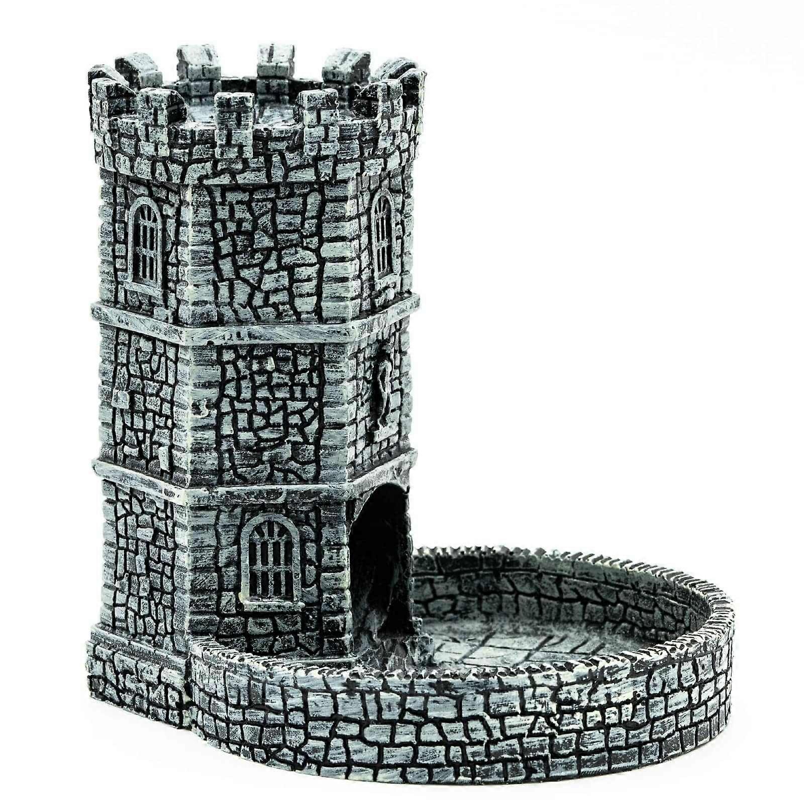 Hollow Castle Dice Rolling Tower Dnd Dice Tray Tower  For Dungeon And Dragons Table Game Accessories For Dice Player Xmas Gifts