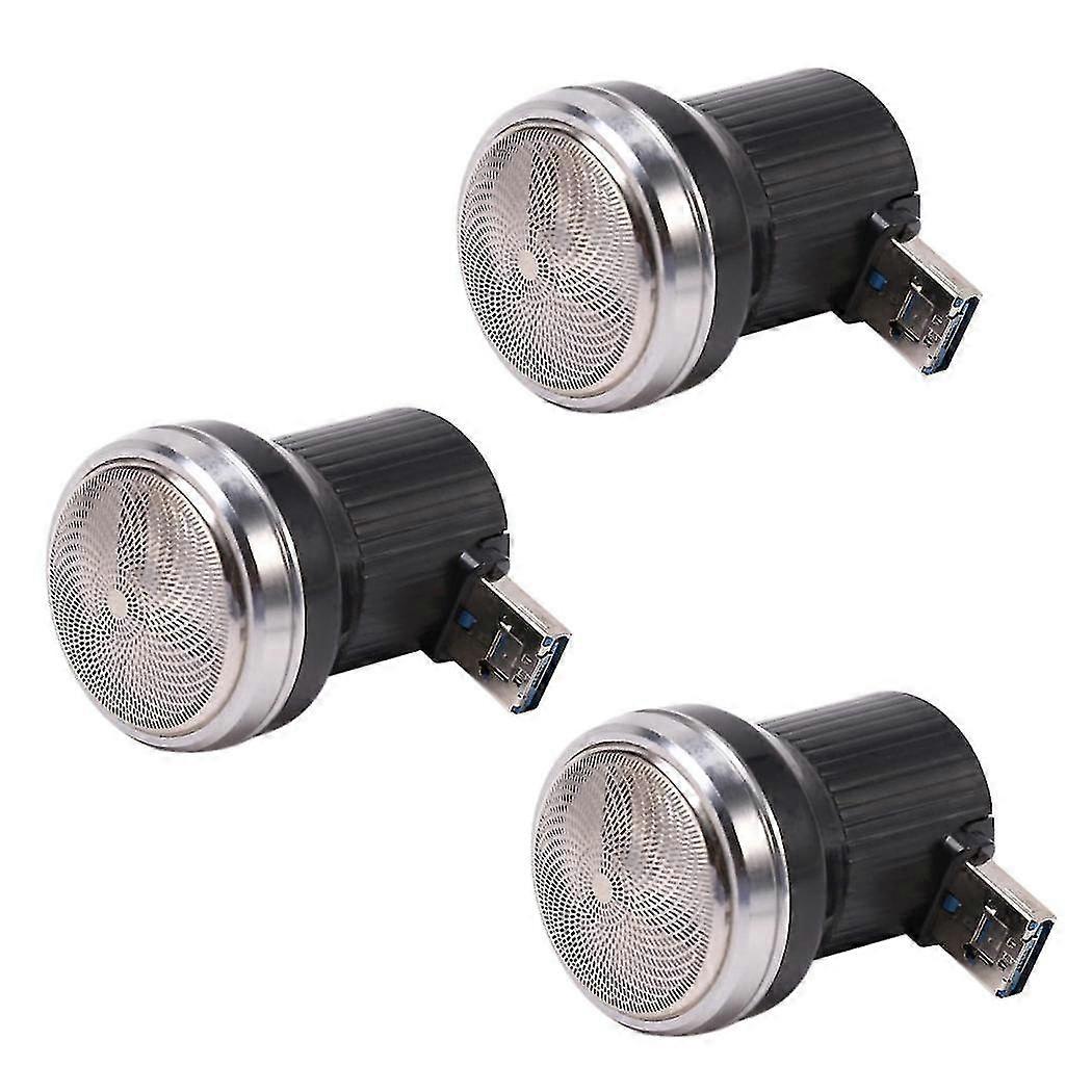 3x Creative Electric Shaver Usb Power Plug Travel Beard Trimmer Razor