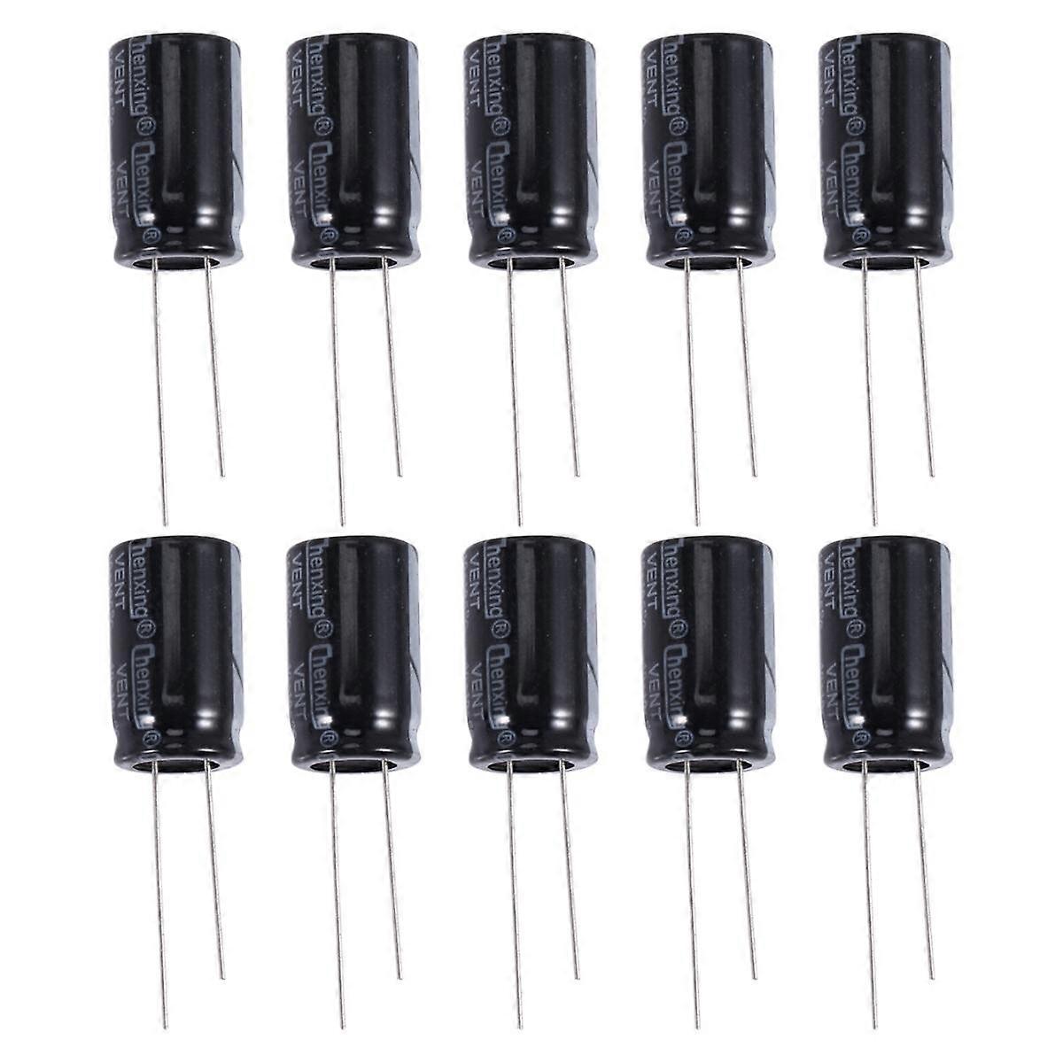 10 Pcs 22uF 400V 105C Radial Electrolytic Capacitors Black 13mm x 21mm