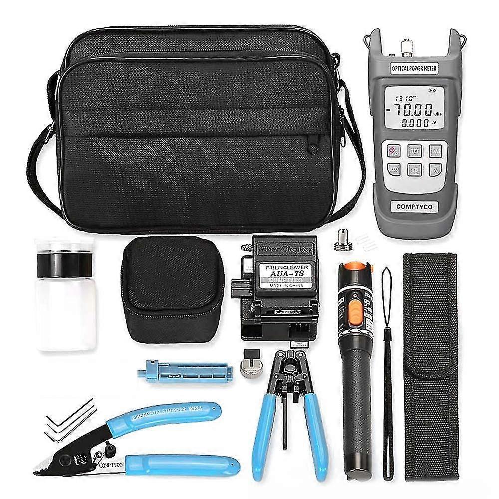 Ftth Fiber Optic Cold Shut Tool Kit Multifunctional Fiber Splicer Optical Power Meter