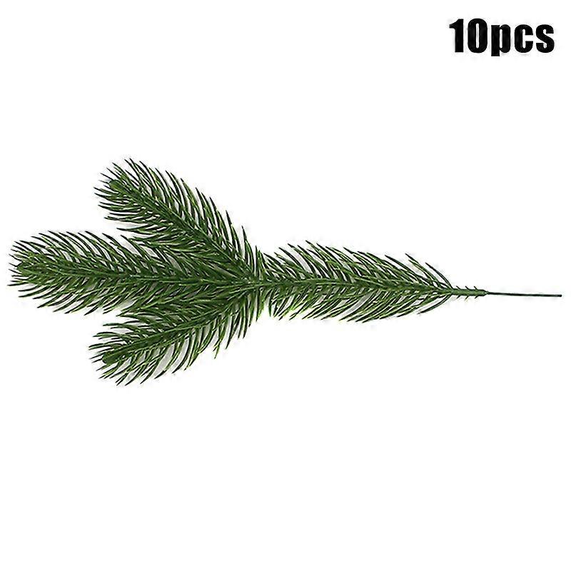 10 PCS Artificial Pine Branches Christmas Tree Xmas Ornaments Home Decors
