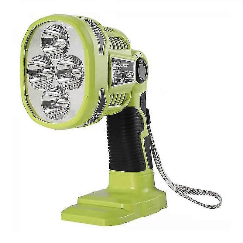 For Ryobi One+ 18v Li-ion Ni-cad Ni-mh Battery Work Light Portable Flashlight Outdoor Spotlight Emergency Light Led Tool Lamp