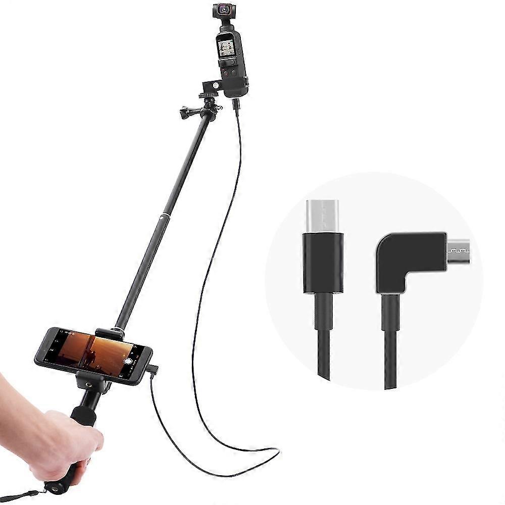 Selfie-Stick für Dji Osmo Pocket 2 Handheld Gimbal Stabilisator Typ-c / Android Telefon Clip Modul Verlängerungsstange - Typ-c zu Typ-c