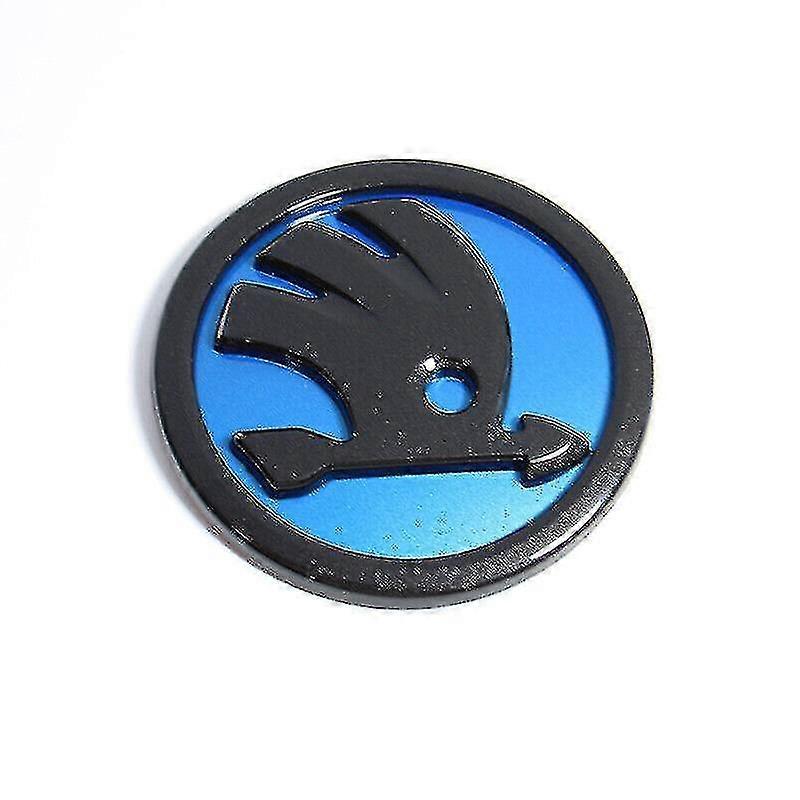 2 X מתאים לסט 90 + 80 מ"מ מכסה המנוע האחורי האחורי סמל סמל שחור כסף Bule (, כחול)