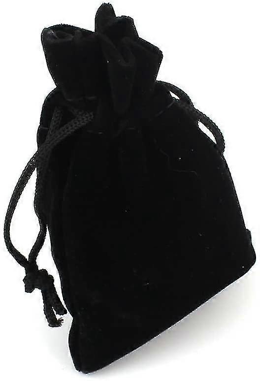 10 قطع حقائب مخملية، أكياس مجوهرات، حقائب مخملية، حقائب هدايا حفل زفاف، أسود