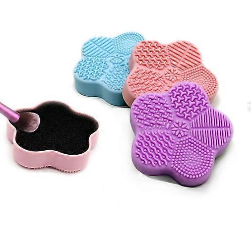 10 PCS Seastar Portable Silicone Scrubbing Pad With Quick-Drying Sponge Random Colour Delivery