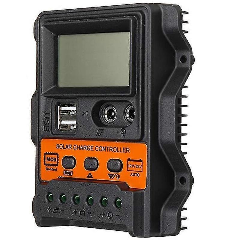 Auto Solar Charge Controller Pwm Controller Lcd Display Usb 5v Output Solar Panel Charger Regulator-