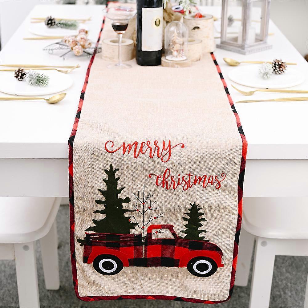 1pc Christmas Table Runner Xmas Decoration
