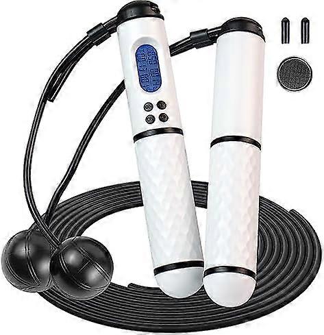 Skipping Rope Digital Jump Cordless Free Adjustable Rope Non-Slip Handle with Weighted Skipping Ropes for Children Adults