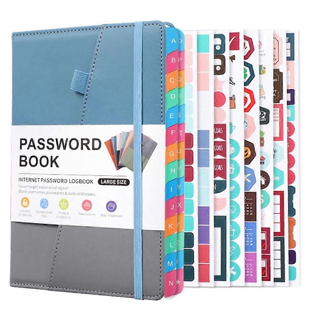 Password Keeper Book with Alphabetical Tabs for Seniors, Password Notebook for Internet Website Add