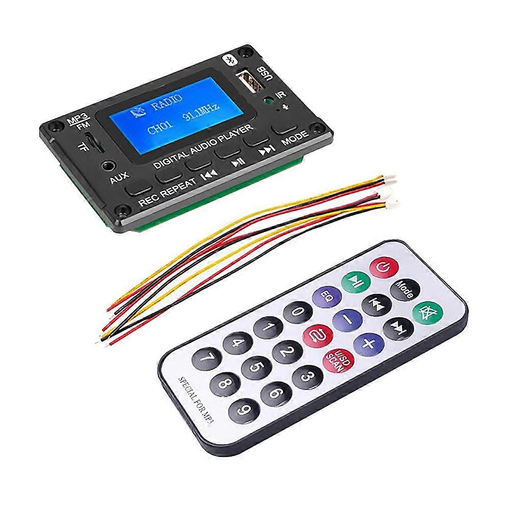 Auto Bluetooth MP3 Decoder Board LCD Display MP3 Audio Modul Lautsprecher Unterstützung FM Radio AUX USB Decod