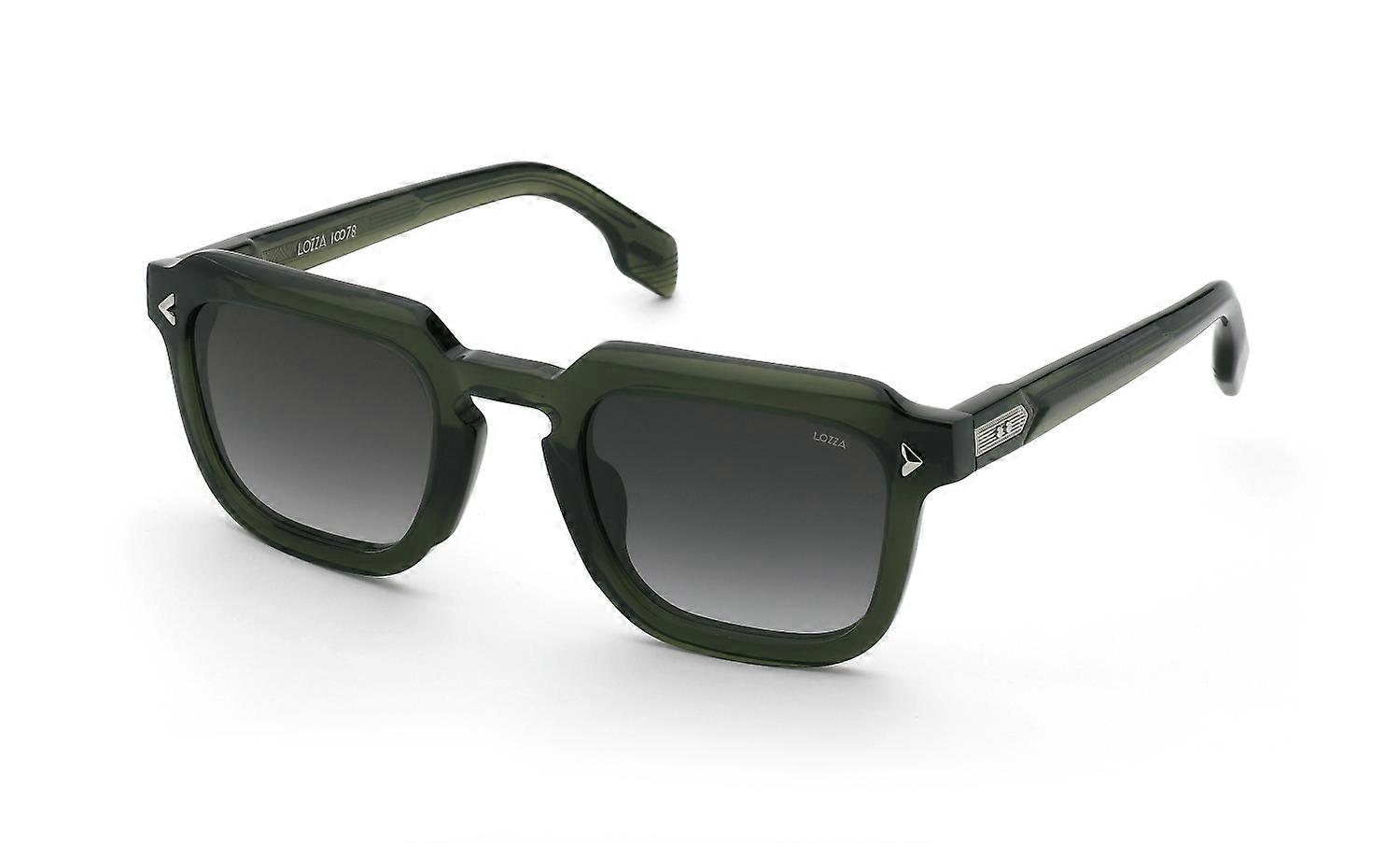 Sunglasses Lozza SL4379M 02GN Green Transparent LUCIDO 52/26/150 MAN