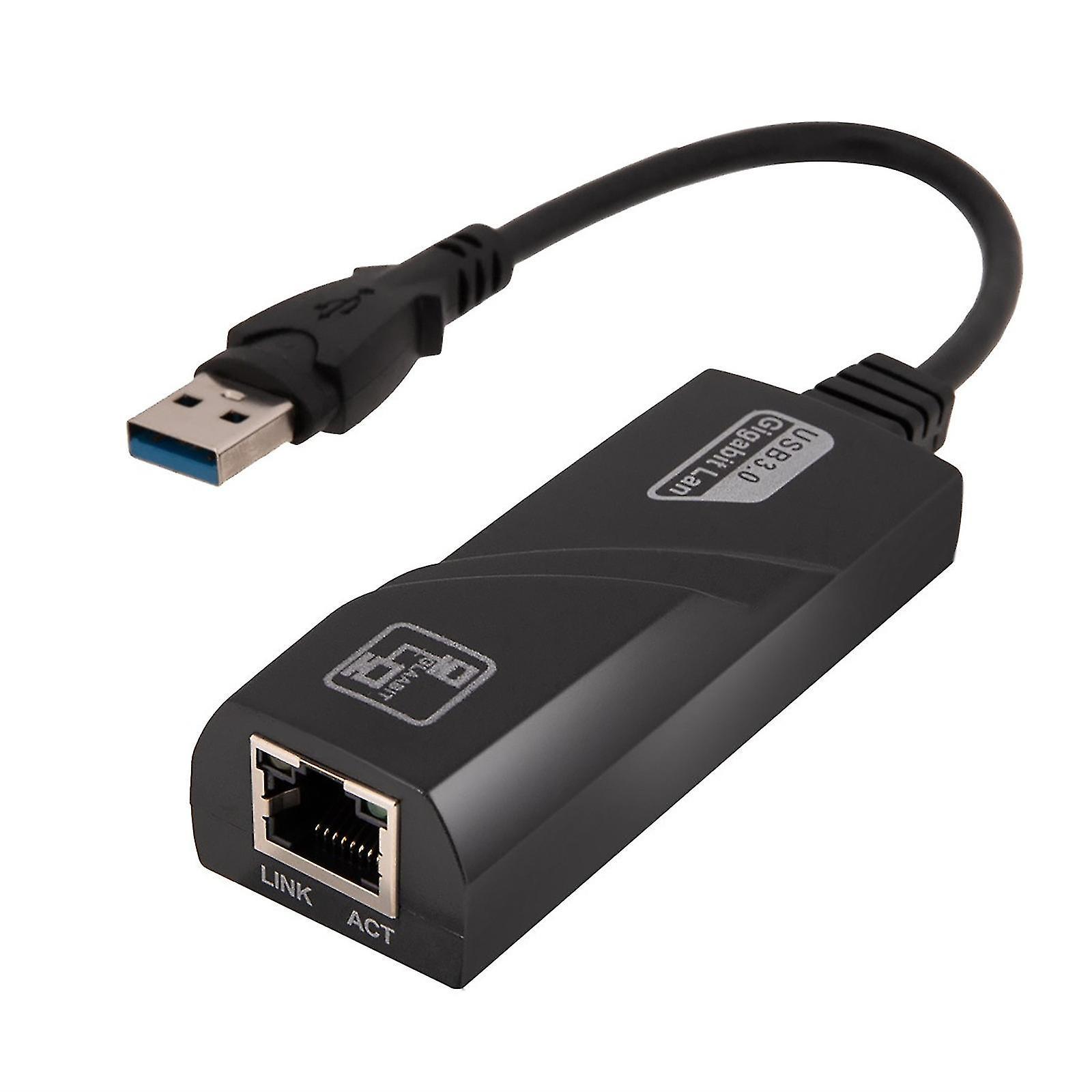 USB Gigabit Network Card USB 3.0 To RJ45 Network Port Wired External Ethernet Drive Free Network Cable Converter