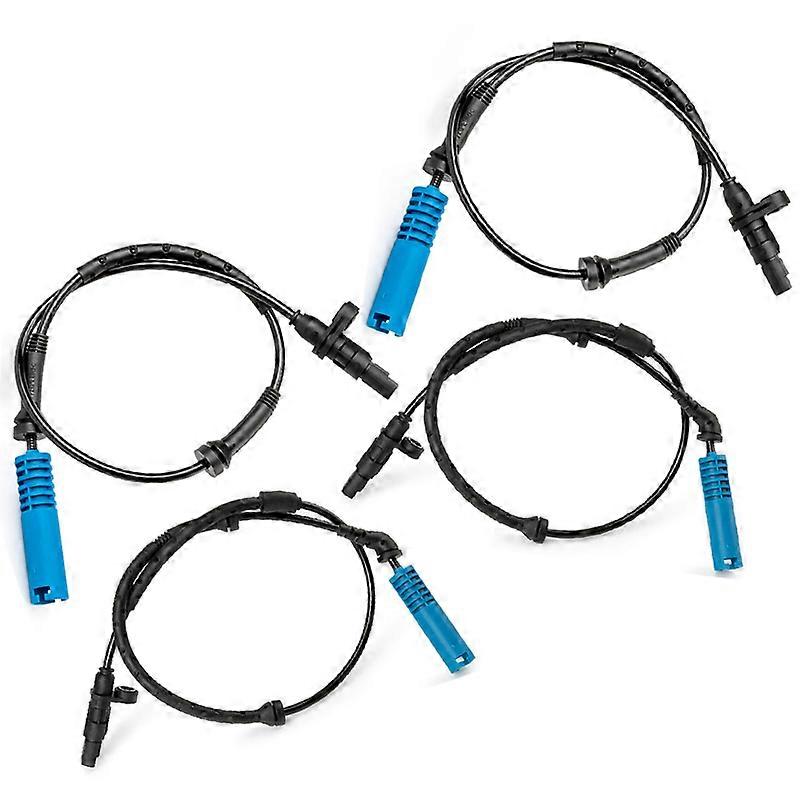 4PCS Front Rear Left Right ABS Wheel Speed Sensor For BMW X5 E53 3.0i 4.4i 4.6is Repair 34526756379 34526756380 34526760533