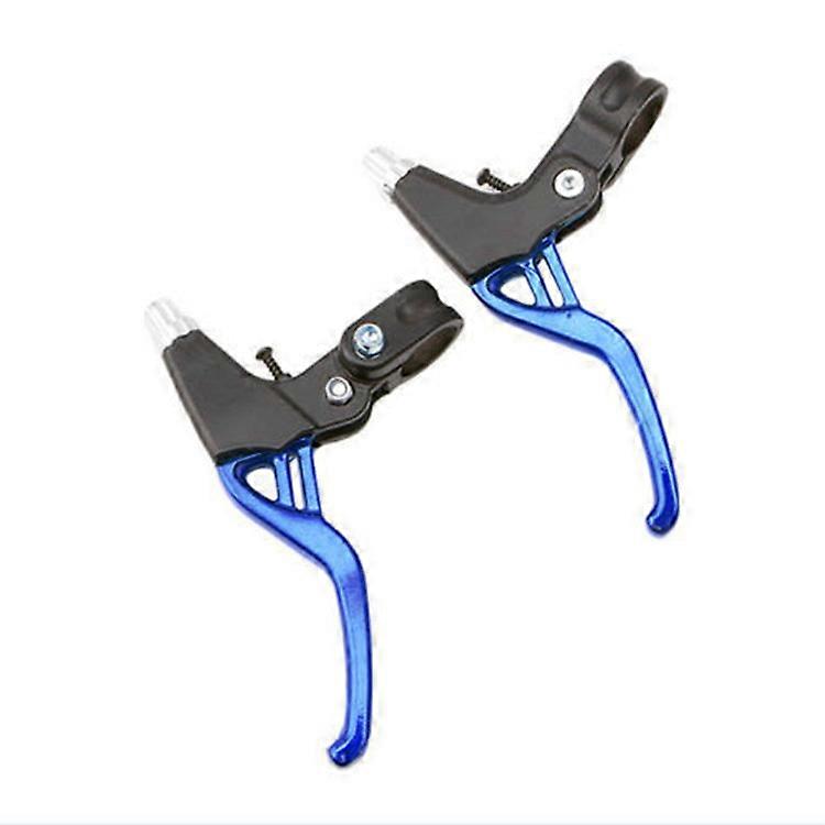 Bicycle Brake Lever Aluminum Alloy Universal Brake Handles Bicycle and Mountain Bike Brake Handle, Blue, Pair