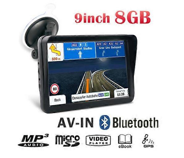 9 inch truck Gps Navigator with capactive touch screen free EU map