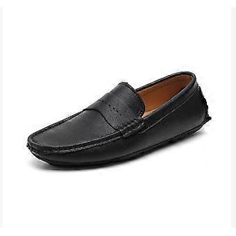Mens Faux Suede Slip on Loafer Moccasin Round Toe Slippers  Casual Shoes