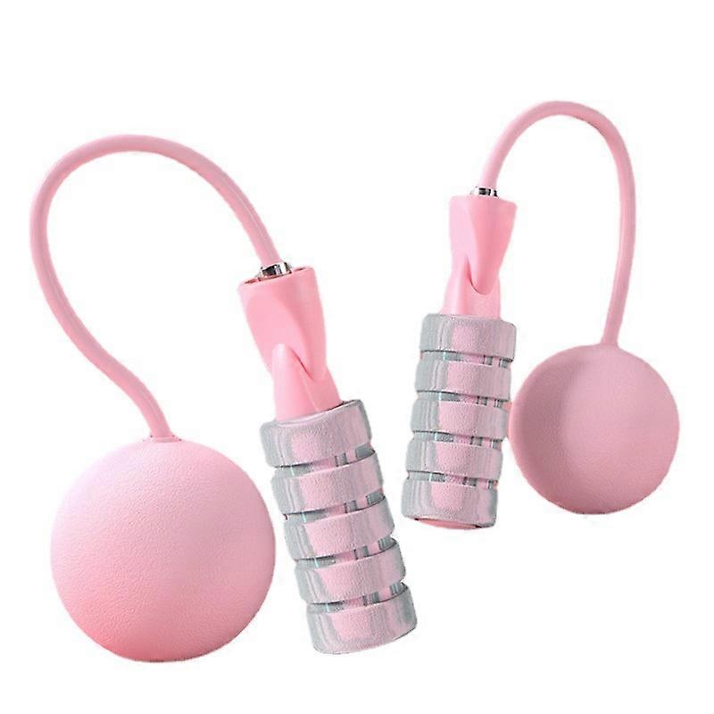 Weighted jump rope, wireless speed rope, suitable for fitness exercise (pink)