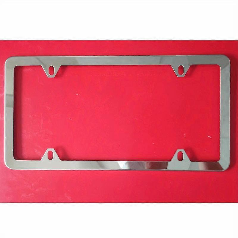 Upgrade Your Vehicle's Look with a Shiny Stainless Steel License Plate Frame