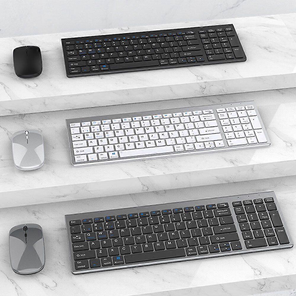 Rechargeable Wireless Bluetooth Keyboard and Mouse Set For IOS iPad Android PC