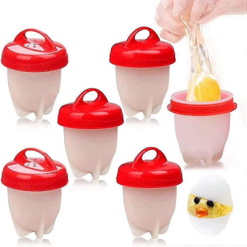 Silicone Egg Cookeregg Cooker Set Hard Boiled Egg Boiler Cupsegg Poachers Silicone Cups,non Stick Silicone Egg Cupswithout Shell Egglets Boiled Egg Co