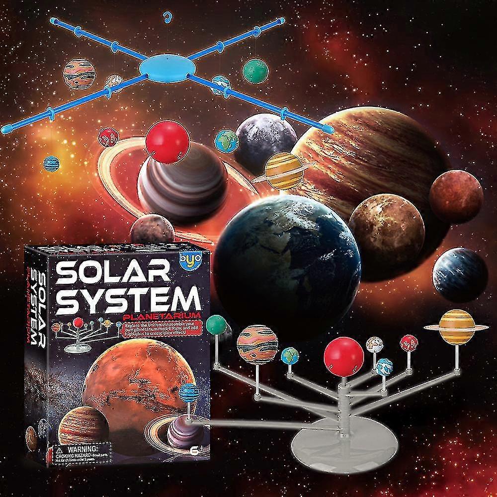 子供のための太陽系、天文学太陽系モデルキット、プラネタリウムプロジェクターステムおもちゃ8惑星宇宙おもちゃ