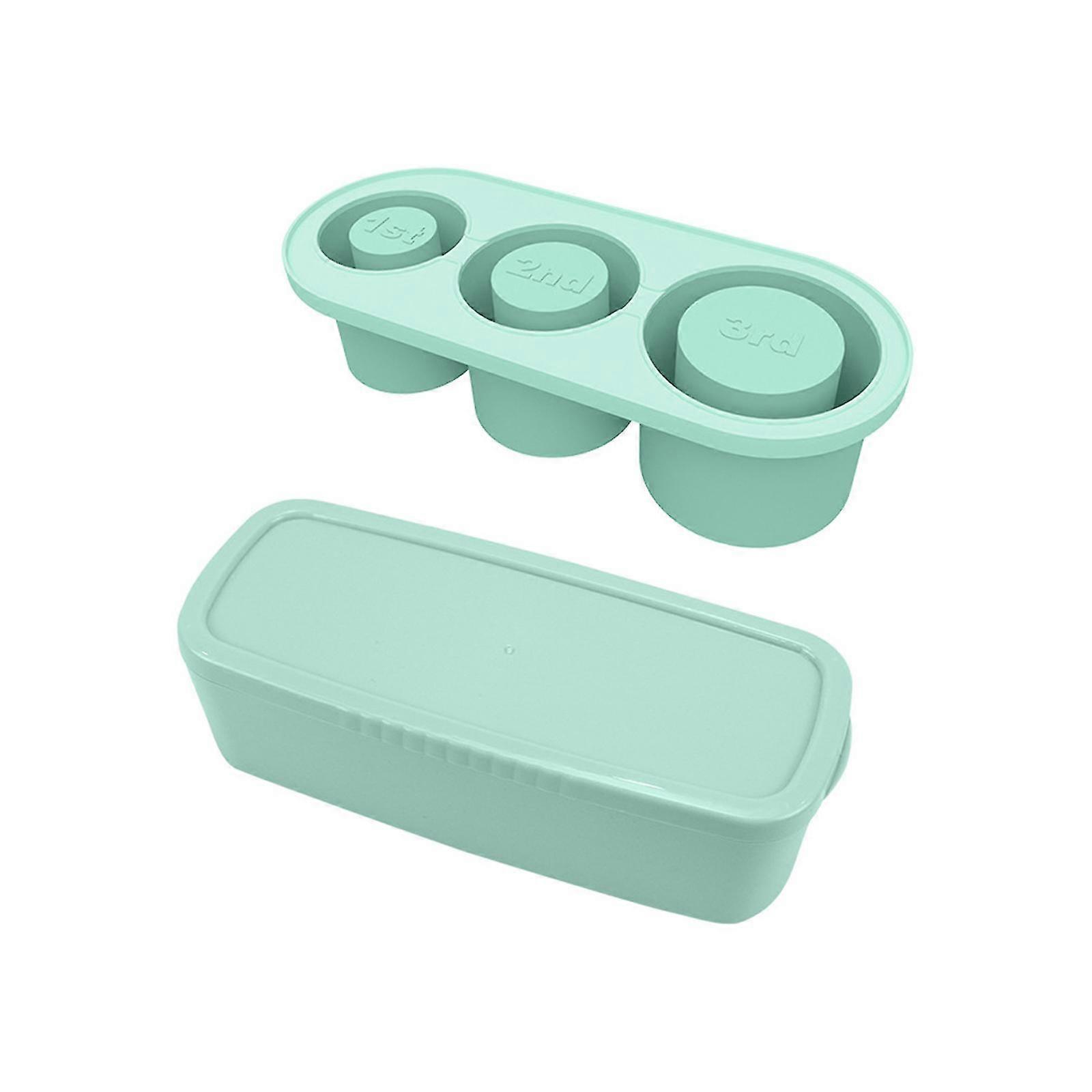 Ice Cubes Tray For Stanley, Silicone Ice Cubes Maker With Lid For Making 3 Hollow Cylinder Ice Cubes Molds-YKY416