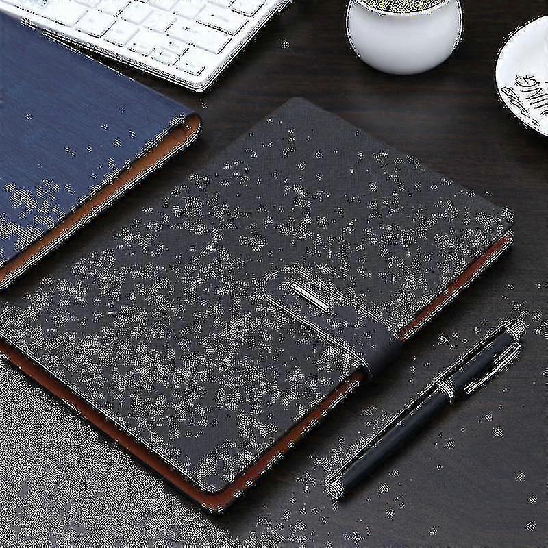 Notebook-a5 Metal-buton Page Notebook pentru studiu / întâlnire Notebook