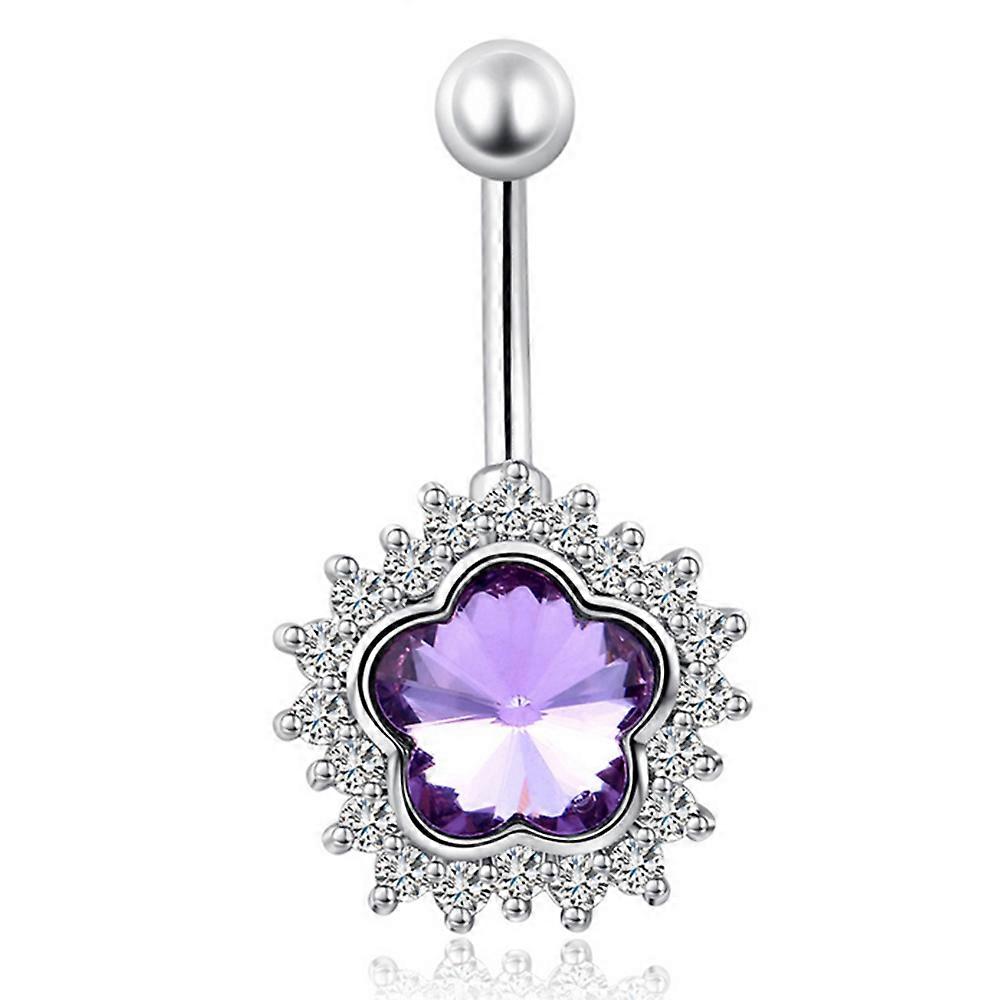 Five-point flower umbilical button