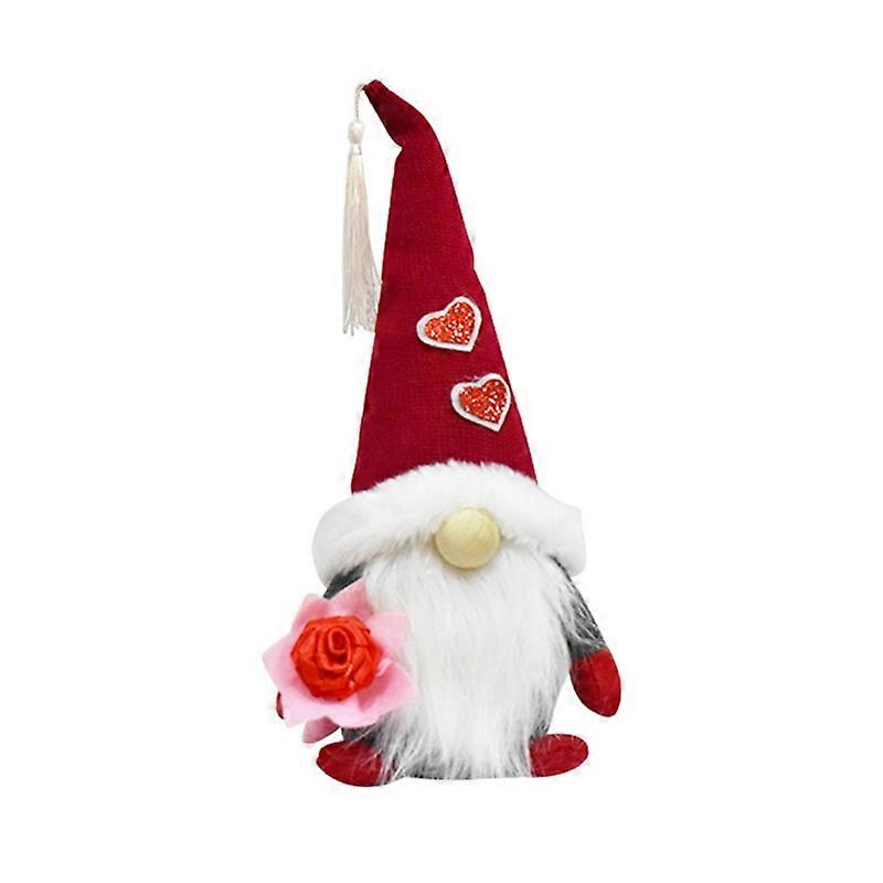 Valentines Day Gnome Plush Mr Mrs Scandinavian Tomte Elf Decorations Swedish Tomte Dwarf Figurines Table Gnomes Ornament