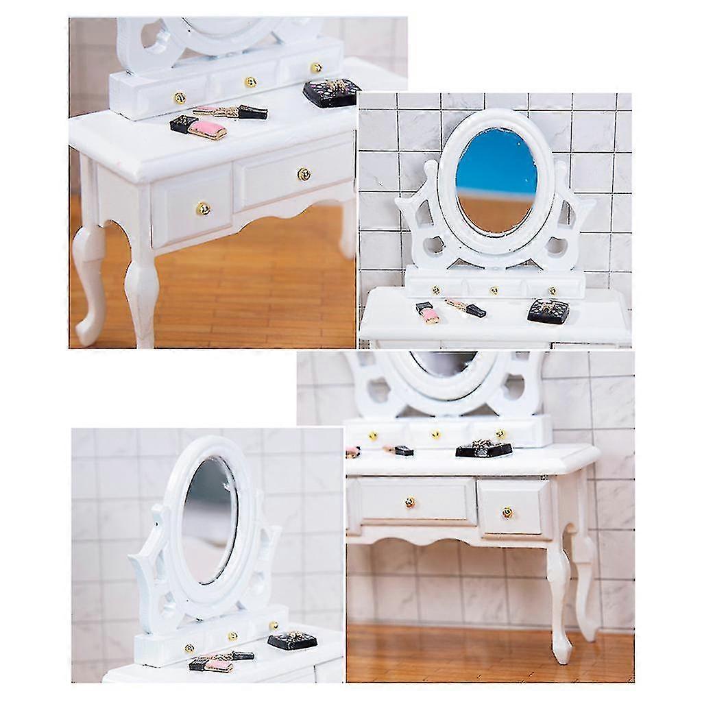 Makeup Dressing Table Vanity Set Miniature Bedroom Decoration Accessories