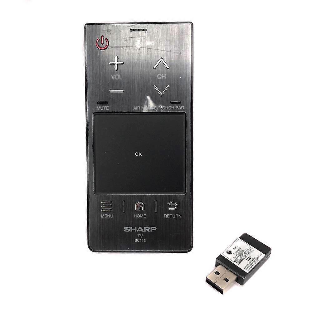SC112 For Sharp TV Voice Touch Pad Remote Control USB Dongle ESD-1409603C