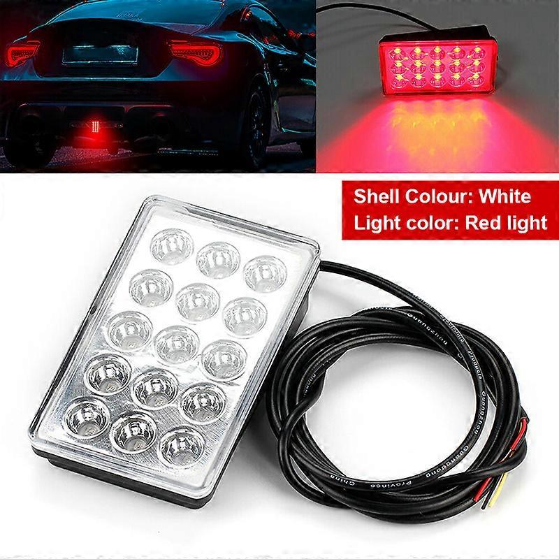 Led Bromsljus För Bil 15LED F1 Stil Universal Shell Pilot Light Auto Bakspoiler LED Bromsljus Bakljus Biltillbehör