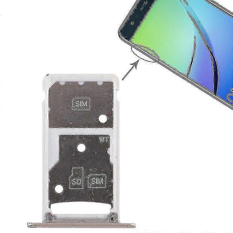 2 بطاقة سيم صينية / مايكرو سد بطاقة صينية ل هو استمتع 6 / Al00 (ذهبي)