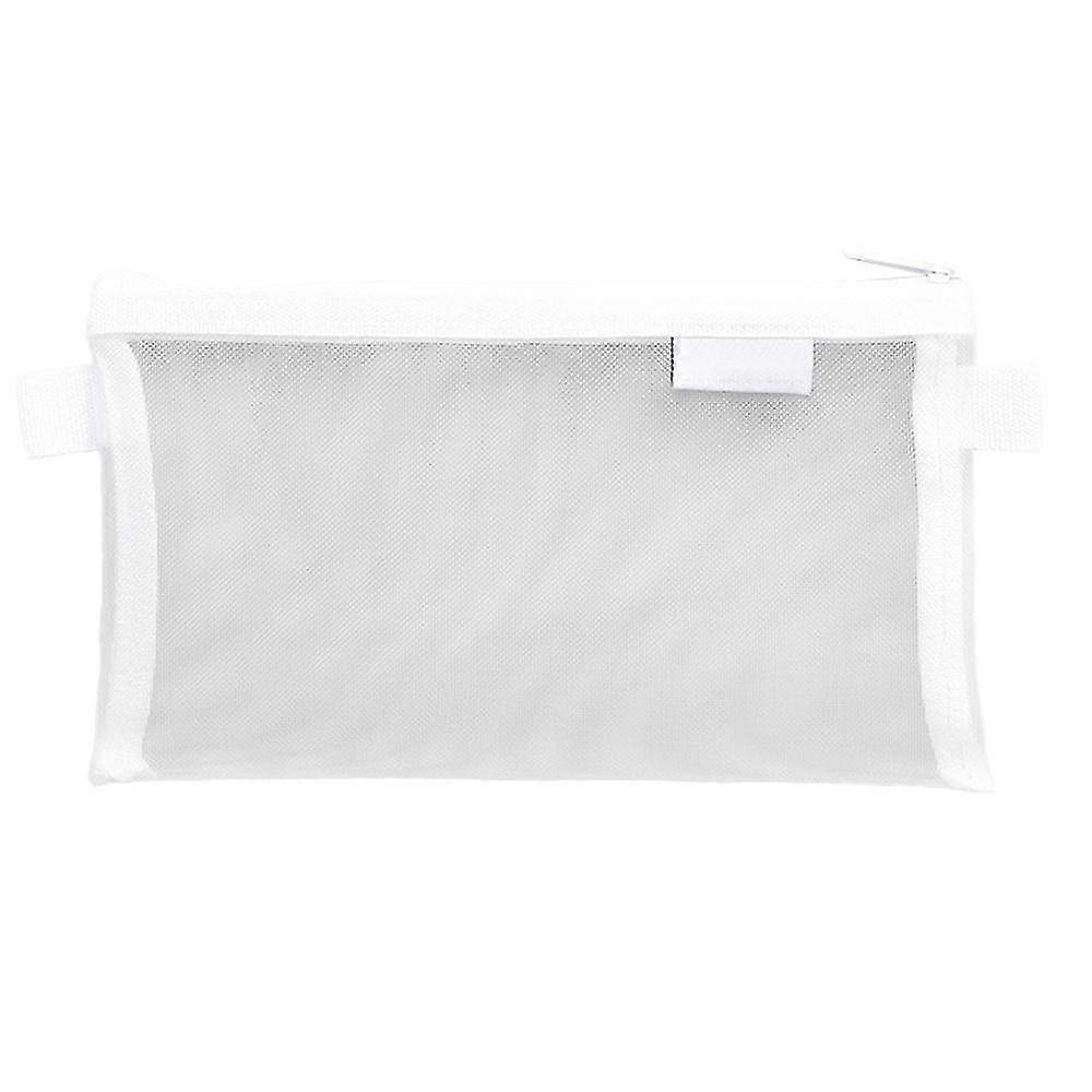 Multifunctional Mesh Pen Bag Pencil Case Makeup Tool Bag Storage Pouch Purse