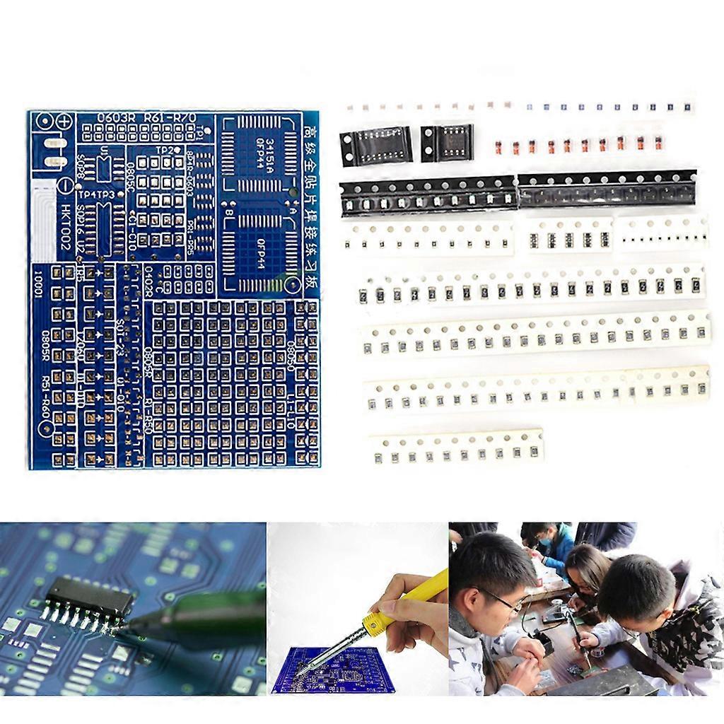 Soldering Training Board Kit Resistor Diode Transistor DIY Welding Practice