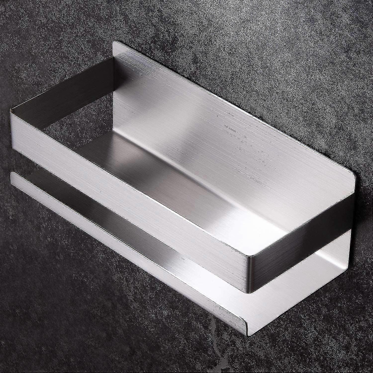 Self Adhesive Bathroom Shelf Shower Caddy Stainless Steel