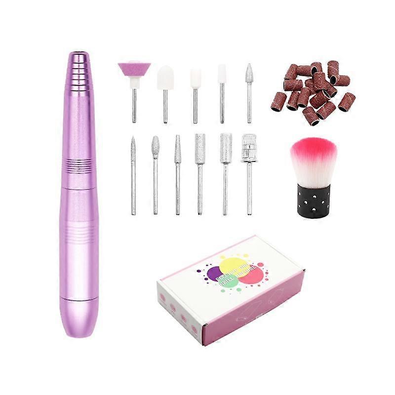 Electric Nail File Set,Drill Manicure Pedicure Machine Set Portable
