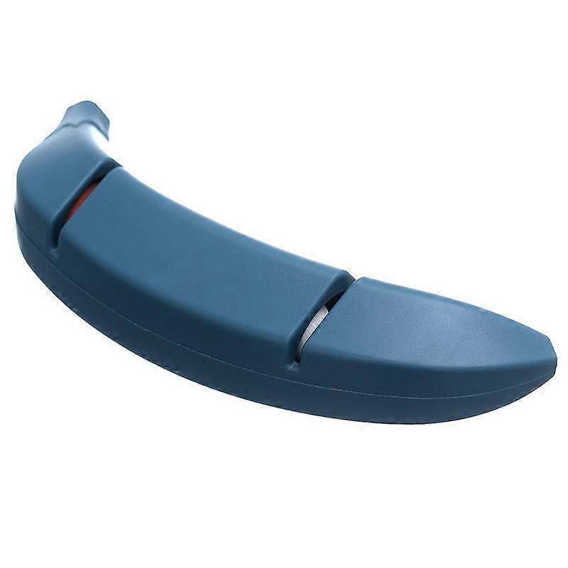Blue Sharpener, manual sharpener, kitchen knife sharpener, two-stage sharpener, banana-shaped sharpener, creative sharpener, with base and