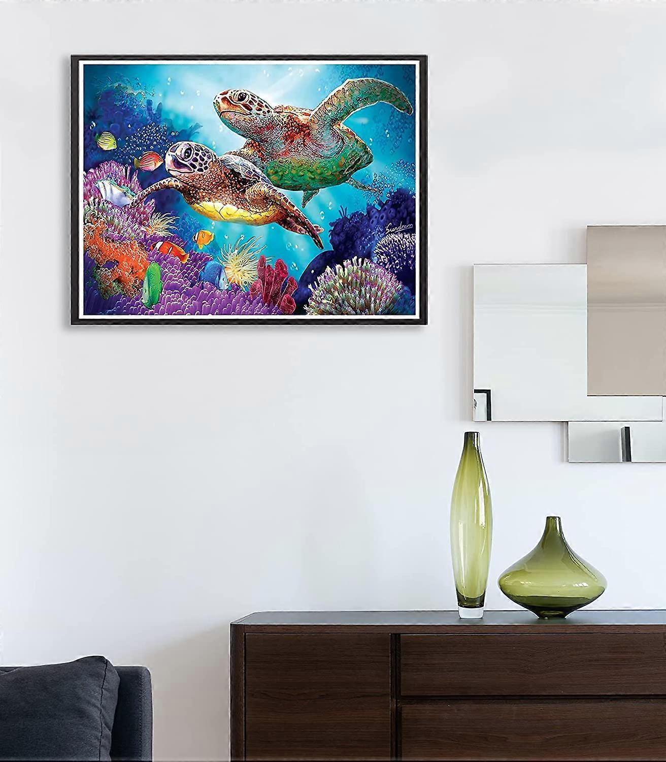 5D Diamond Painting Sea Turtle Full Drill Paint med Diamond Art Kits, DIY  skilpaddemaleri etter nummersett for voksne, korsstingbroderi Rhines |  Fruugo NO, image size:1312x1500