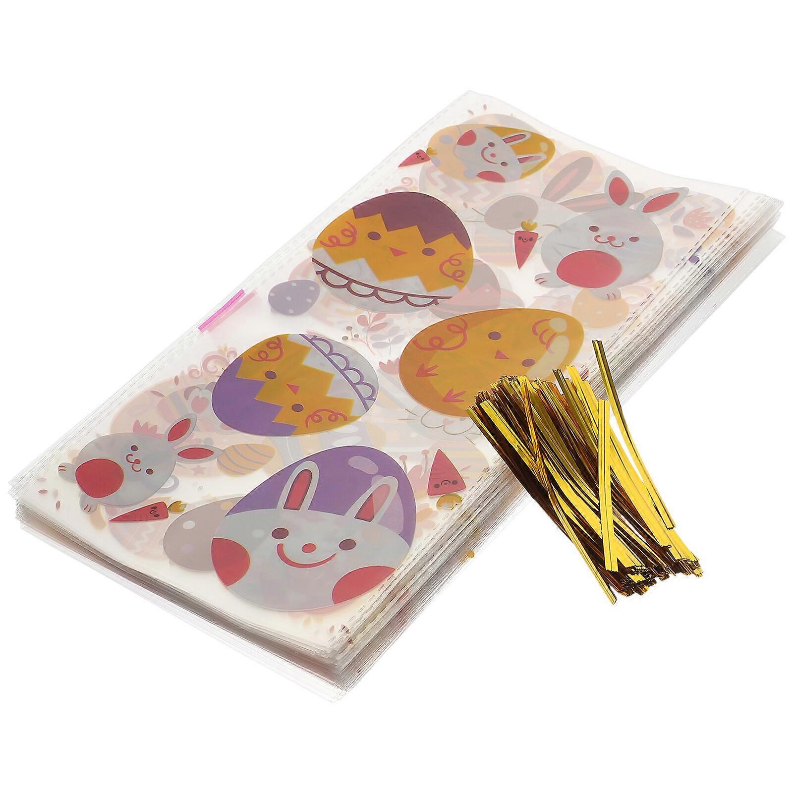 100Pcs Easter Packaging Papers Gift Case Wrapping Paper Cake Box Wrapping Papers