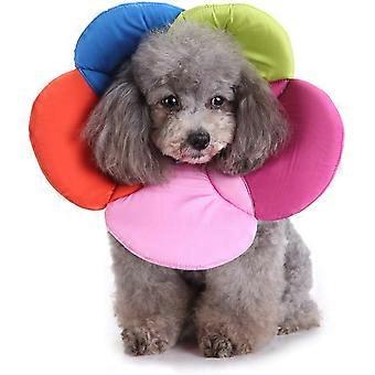 Adjustable Pet Protective Collar,Soft Edge Circle,Size S