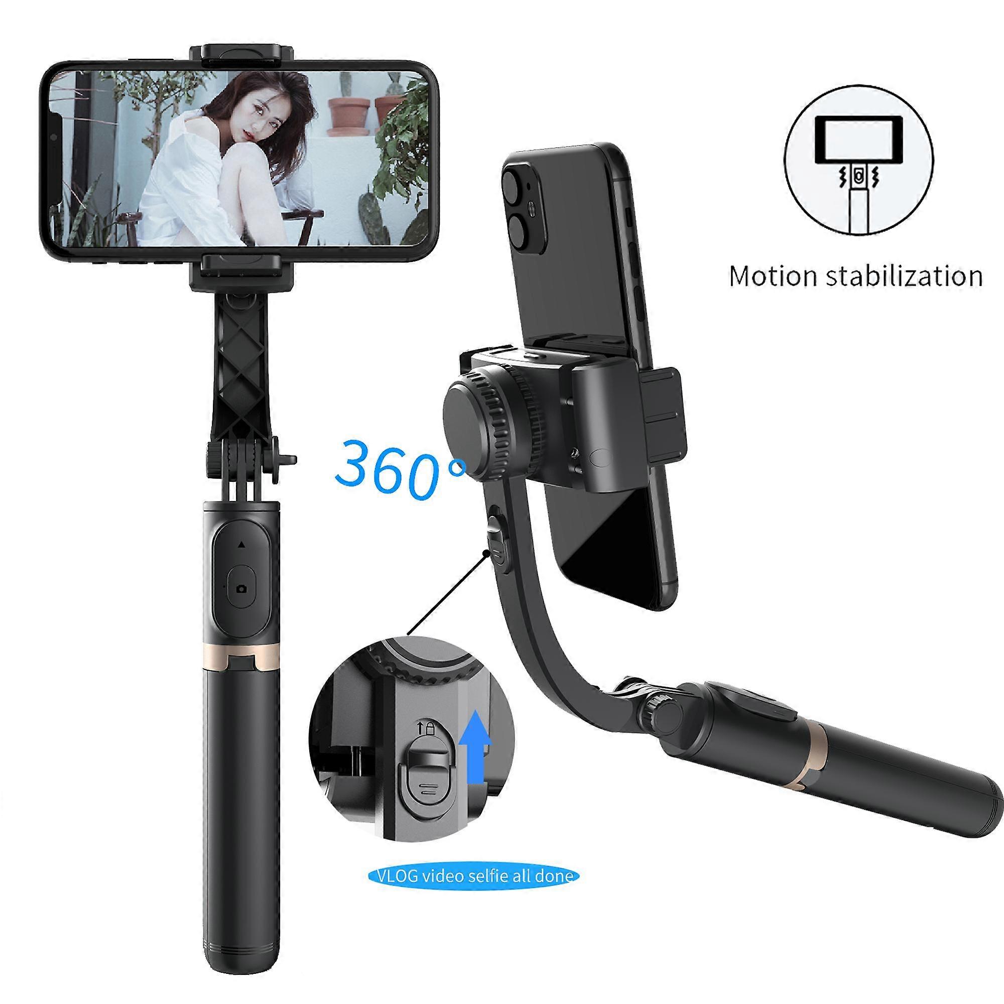 Handheld Gimbal Smartphone Bluetooth Selfie Stick Phone Stand Handheld Stabilizer Tripod Folding Gimbal For iPhone   Gimble