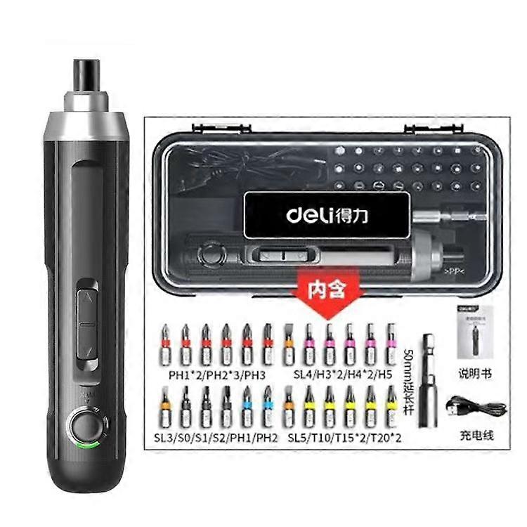 Deli Electrical Screwdriver Set 25 in 1 Screw Driver Bits 3.6V Lithium Battery Electric Brushless Motor Screwdrivers Power Tools