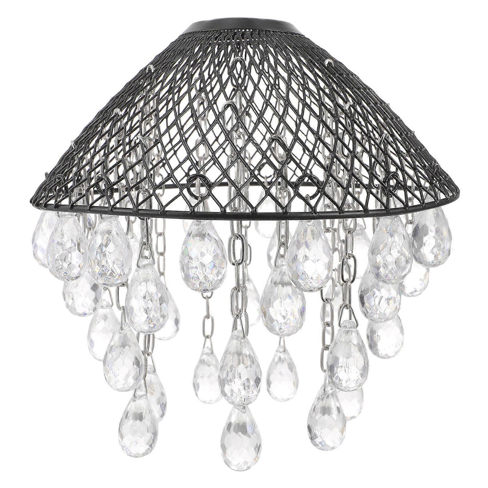 Pendant Lamp Shade Decorative Lamp Cover Hanging Lamp Shade with Droplets