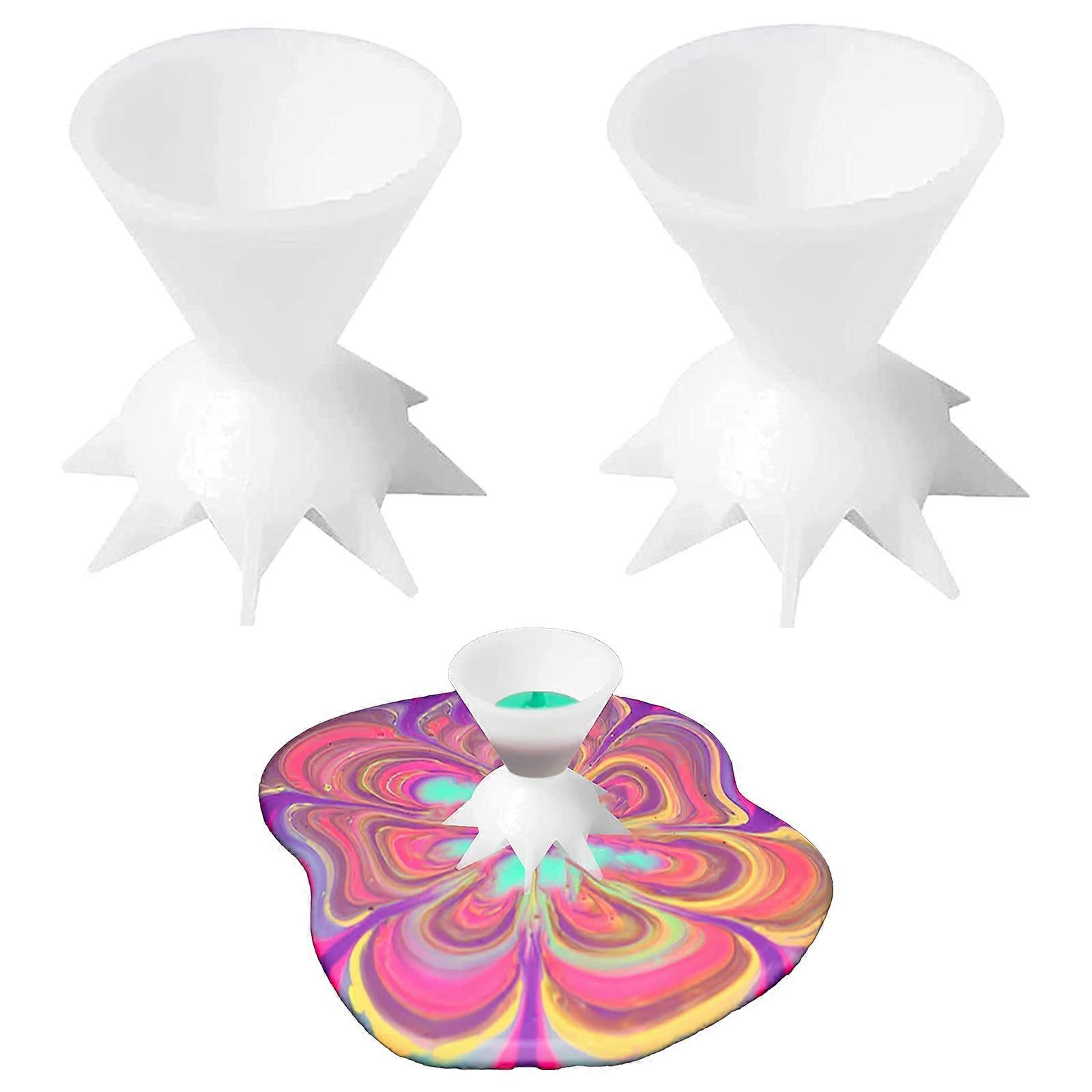 2pcs Paint Pouring Split Cup Paint Pouring Split Cup