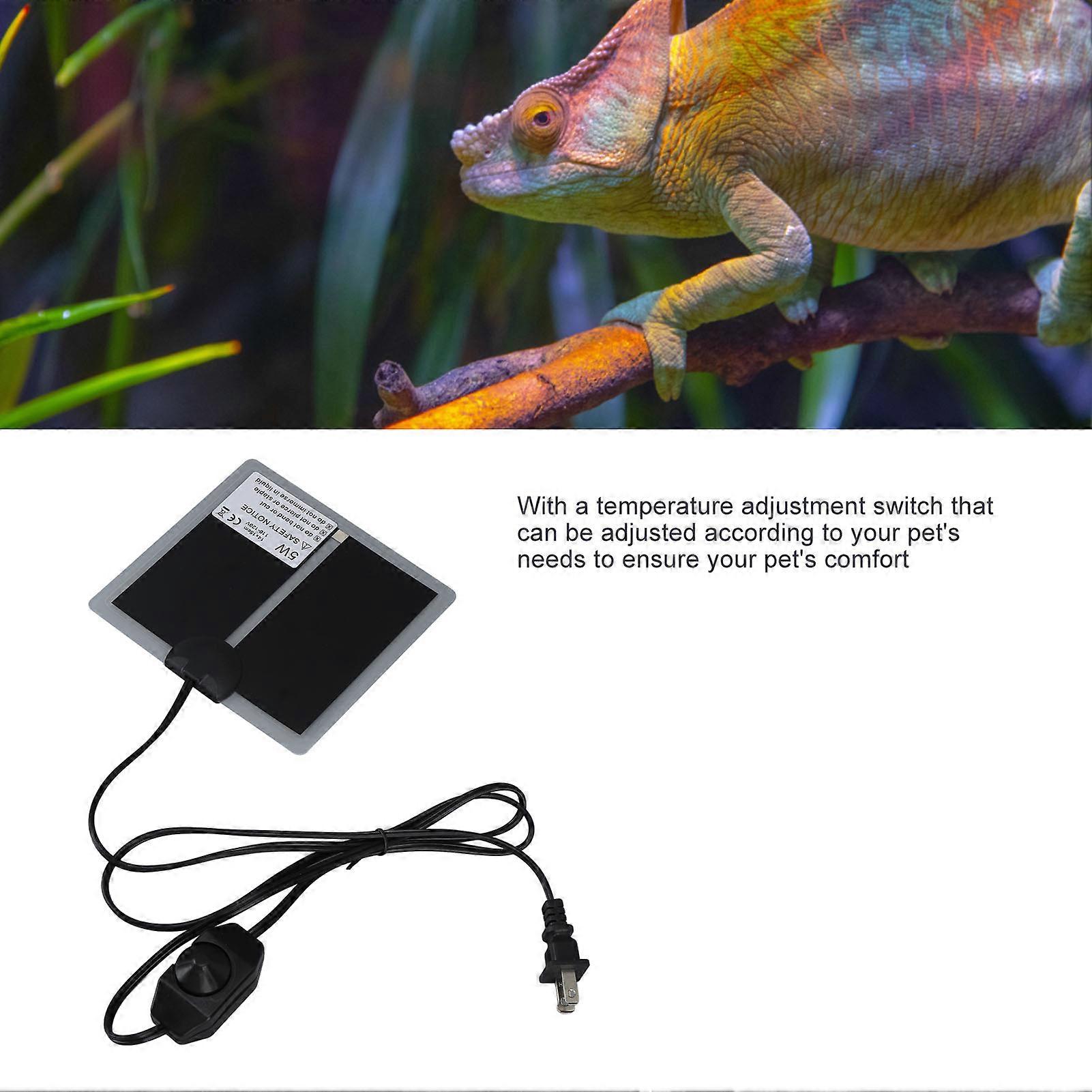Reptile Terrarium Heat Pad Rapid Heating US Plug 110 to 120V Waterproof ...