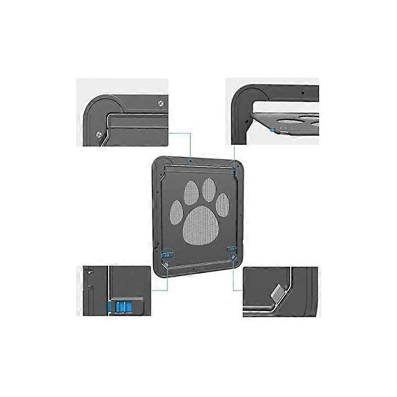 Image showcasing Pet Door Cat Microchip Pet Door Door for Large Dogs Pet Door for Screen ...